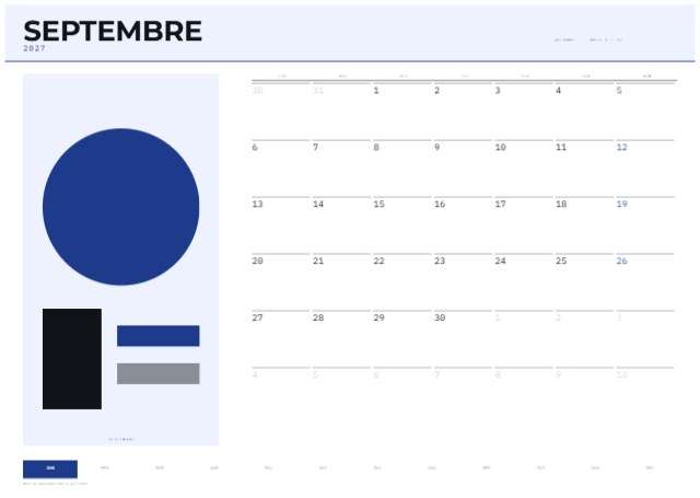 Calendrier A3 2027-2028 — 420×297mm · 12 p.