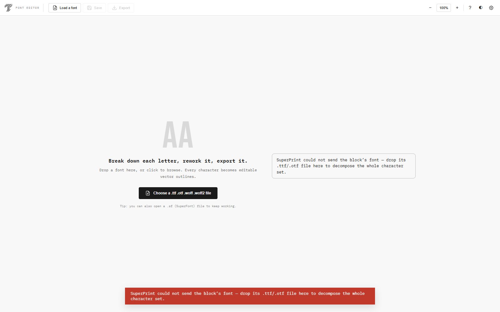 SuperTyPo : la typographie redessinée en courbes